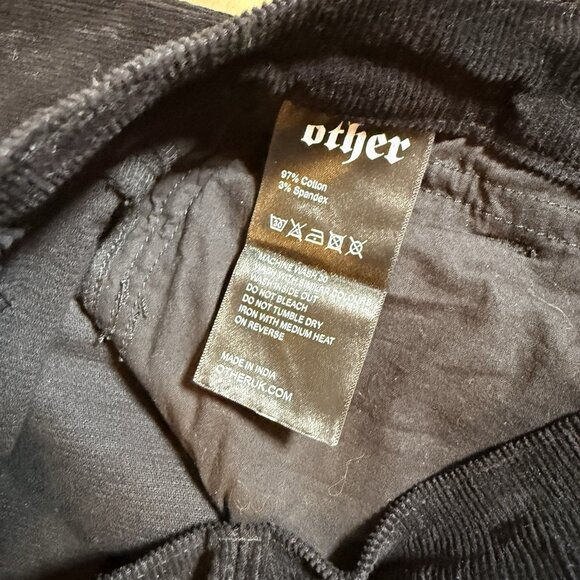 New Other UK Black Flared “Mckagan” Zip Pants 30/33 - Picture 5 of 6